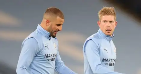 Predicted Manchester City team to face Liverpool: Guardiola fretting over De Bruyne and Walker fitness