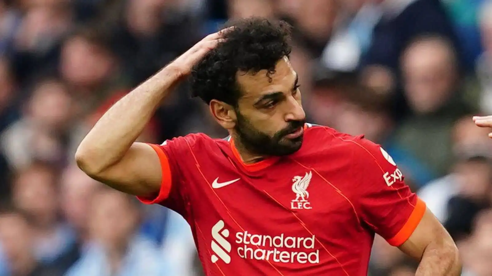 Mohamed Salah, Liverpool star during the Premier League match at the Etihad Stadium, Manchester