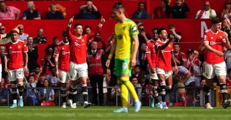 Landmark Ronaldo hat-trick as Man Utd edge past battling Norwich at Old Trafford