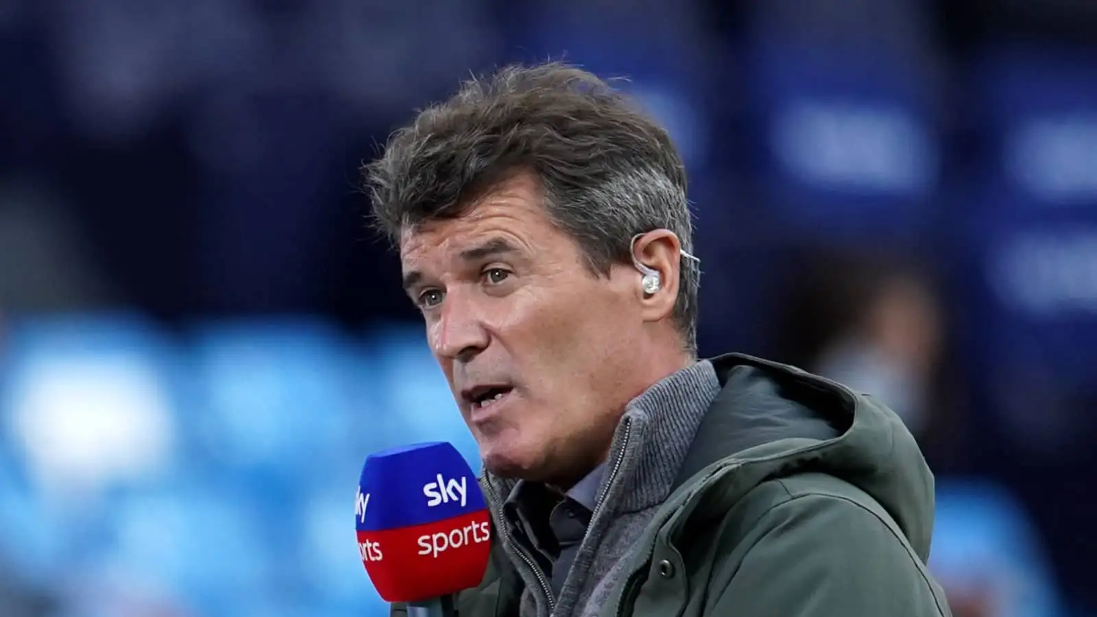 Roy Keane appears on Sky Sports before Man City vs Liverpool in Premier League