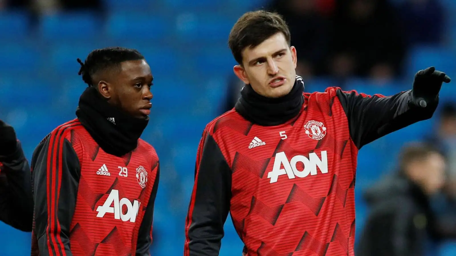 Man Utd defenders Aaron Wan-Bissaka and Harry Maguire