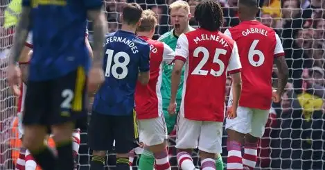 Arsenal keeper Aaron Ramsdale says Bruno Fernandes taunts were ‘good sh**housery’