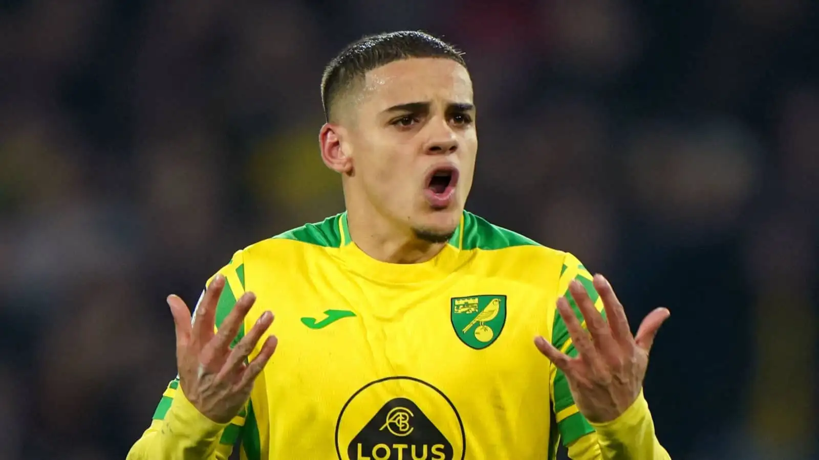 Norwich right-back Max Aarons
