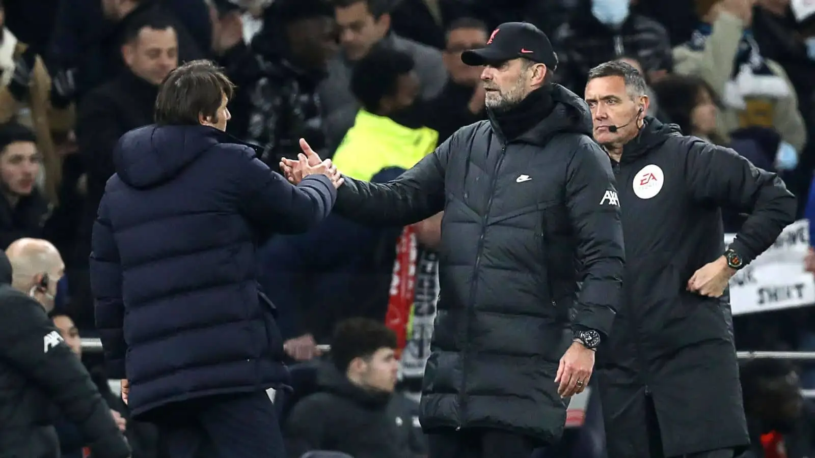 Jurgen Klopp, Antonio Conte Tottenham v Liverpool December 2019