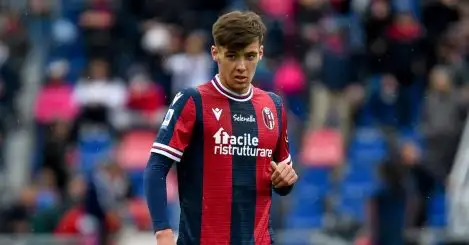 Aaron Hickey transfer to Arsenal edges closer as Gunners pencil in talks with Bologna chief