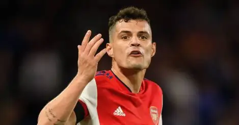 Granit Xhaka branded a ‘disgrace’ following explosive rant at Arsenal youngsters