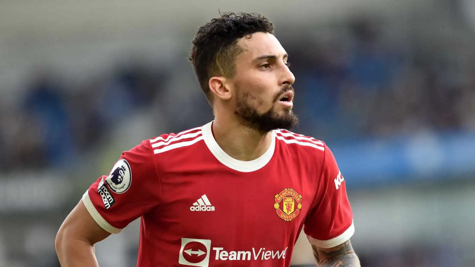 Alex Telles playing for Manchester United
