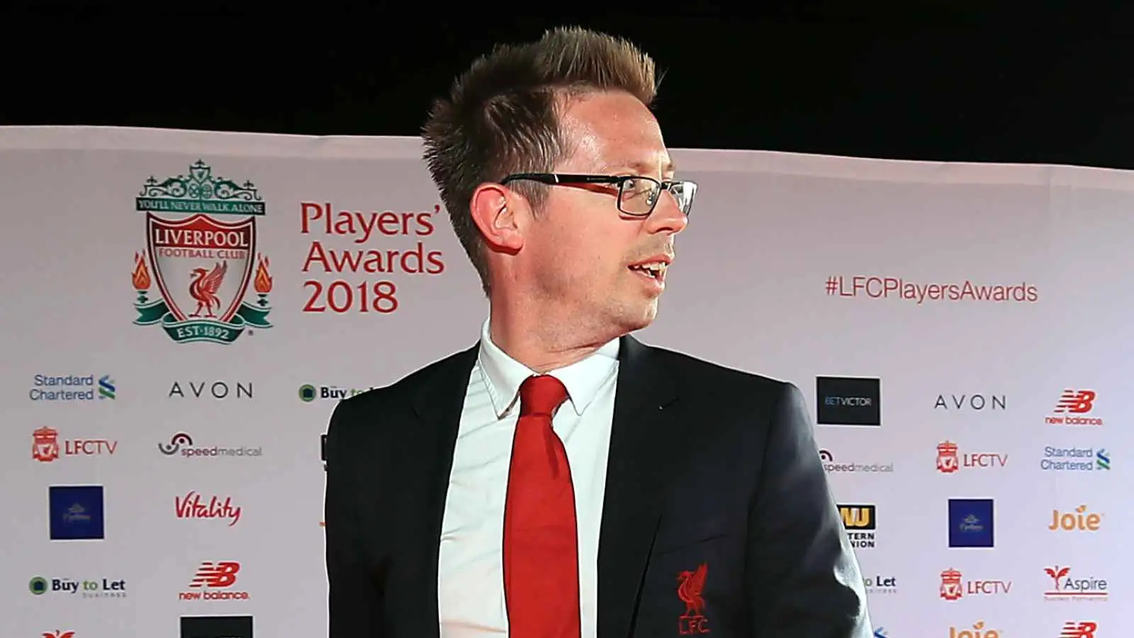 Michael Edwards arriving for a Liverpool awards ceremony