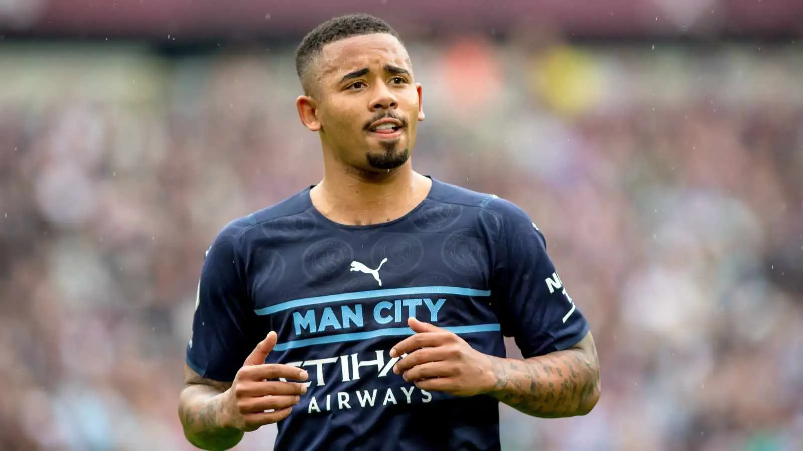 Gabriel Jesus playing for Manchester City