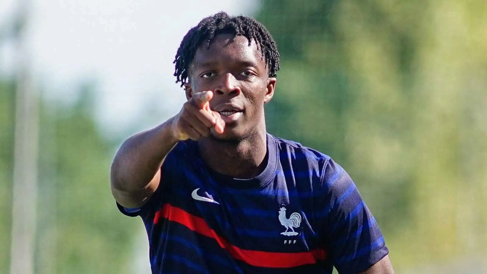 Isaak Toure in a France under-19s match