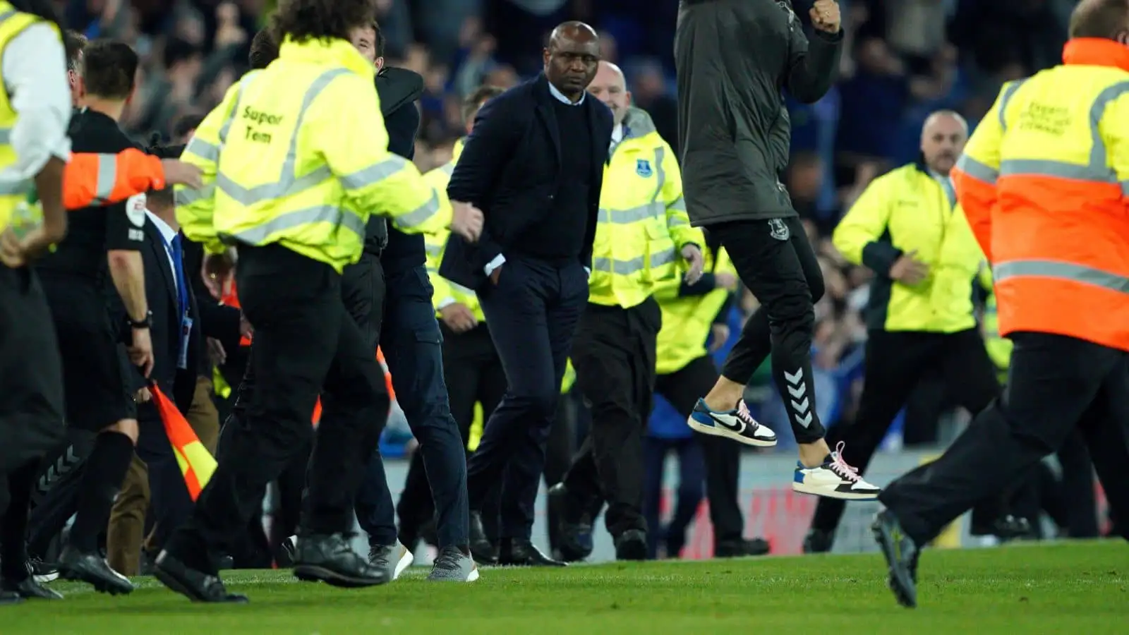 FA pass on Patrick Vieira punishment after Everton pitch invasion