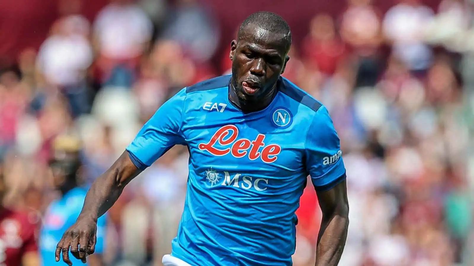 Kalidou Koulibaly on the ball for Napoli