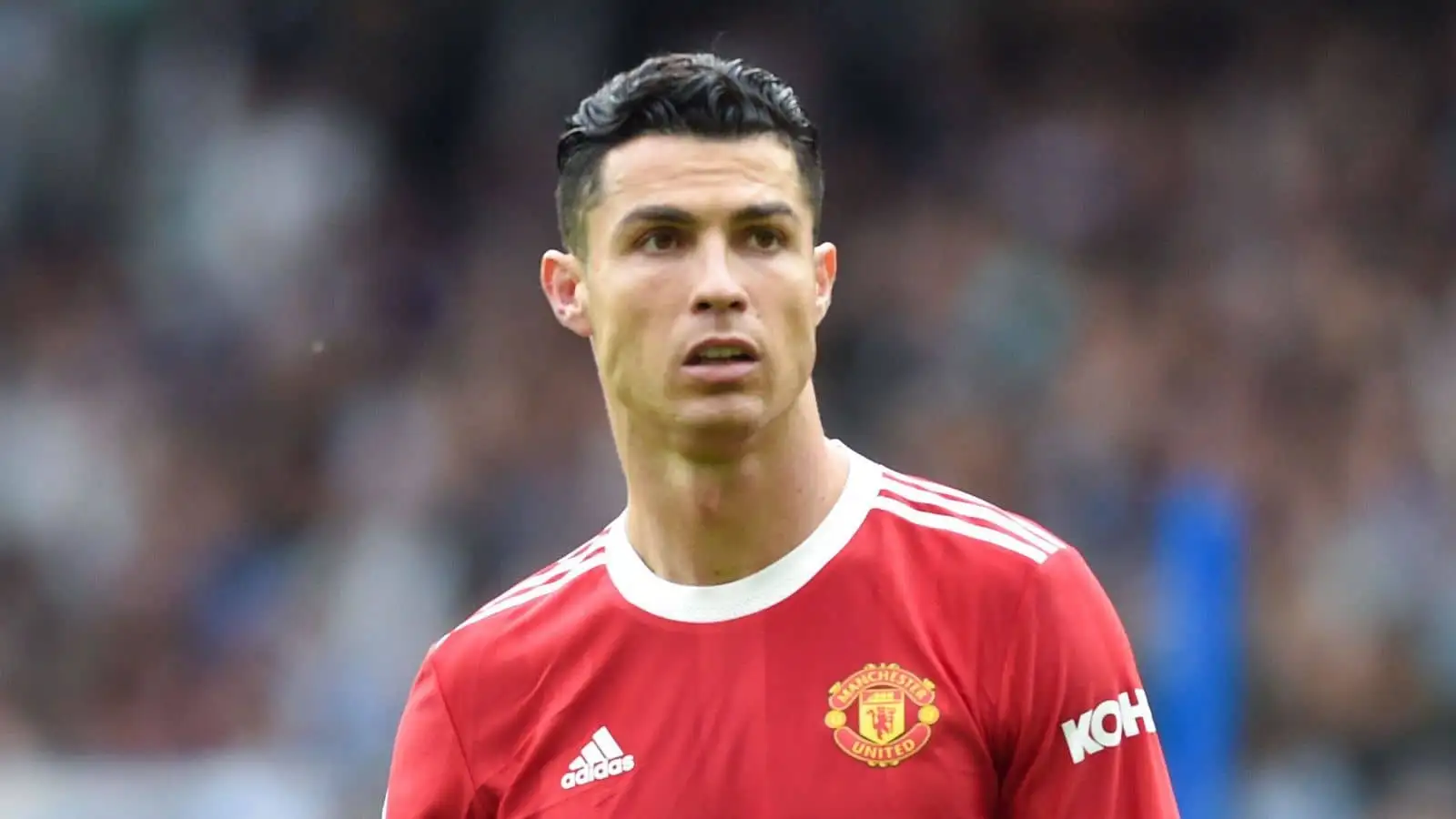 Cristiano Ronaldo, Man Utd, in action during the Premier League match v Brighton at AMEX Stadium