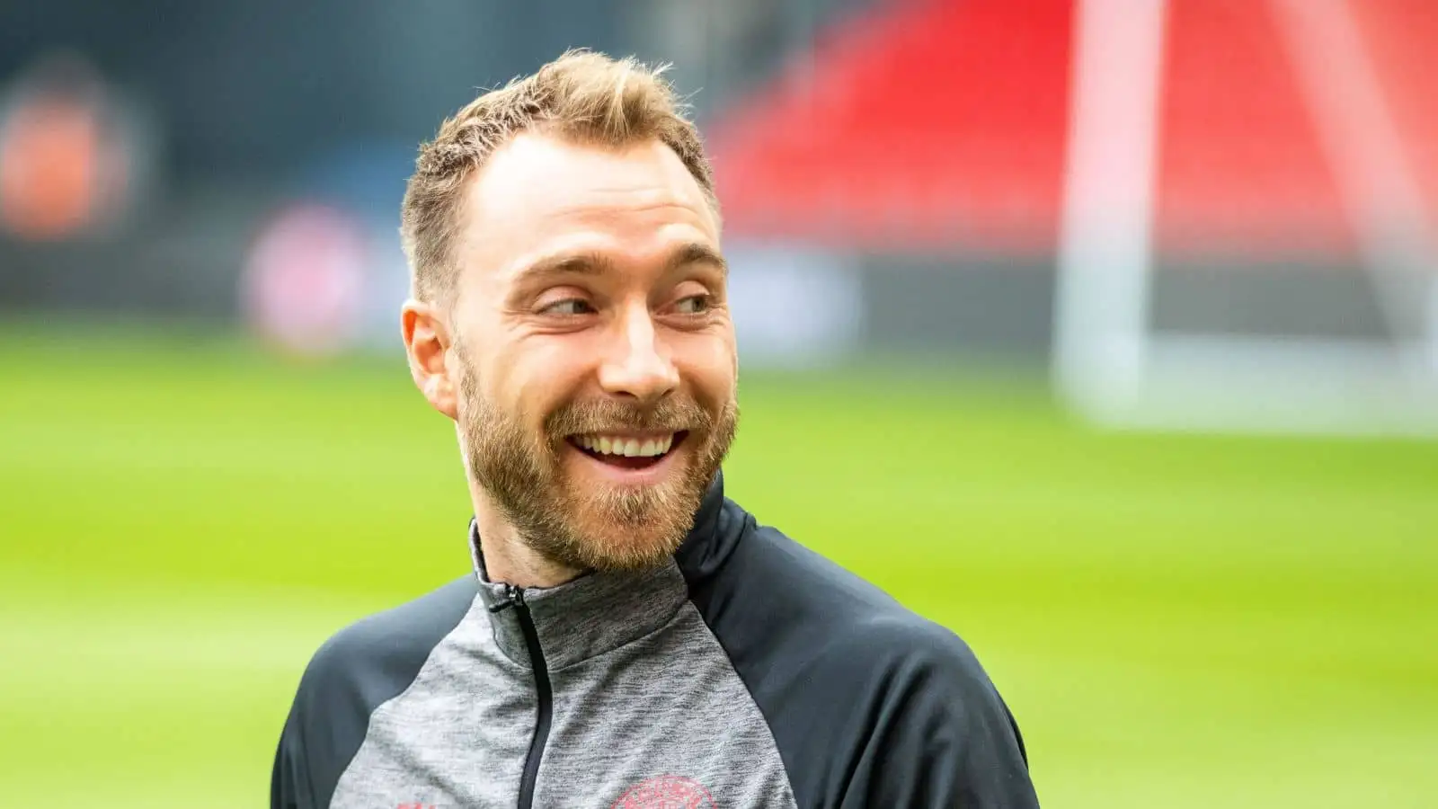 Christian Eriksen of the Danish national football team seen during an open training session before the UEFA Nations League qualification match against Belgium in Parken, Copenhagen