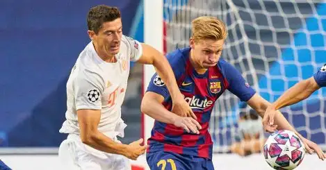 Man Utd target De Jong addresses Lewandowski future in potentially intertwined Barcelona saga