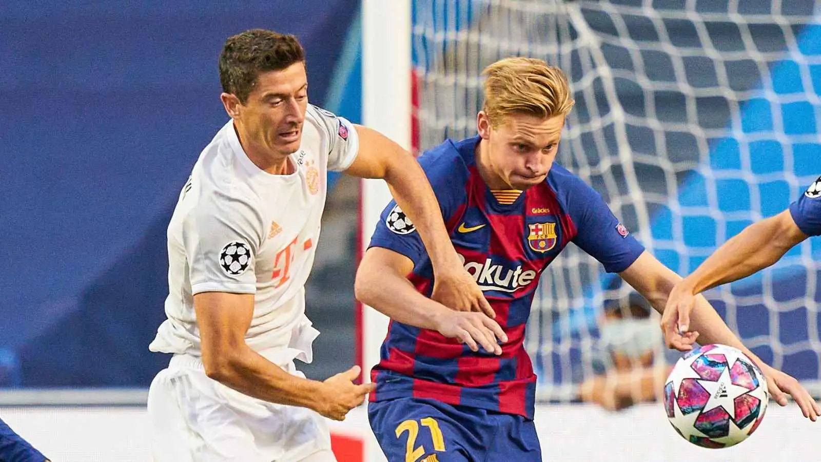 Man Utd target De Jong addresses Lewandowski future in potentially intertwined Barcelona saga