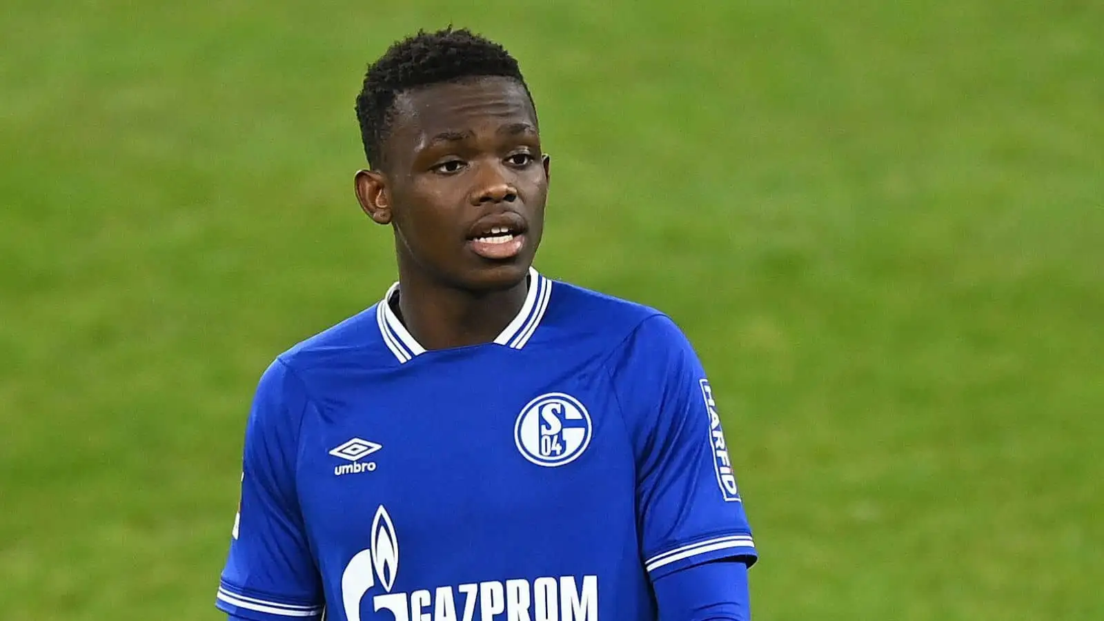 Rabbi Matondo, Schalke winger, during Bundesliga match v SC Freiburg