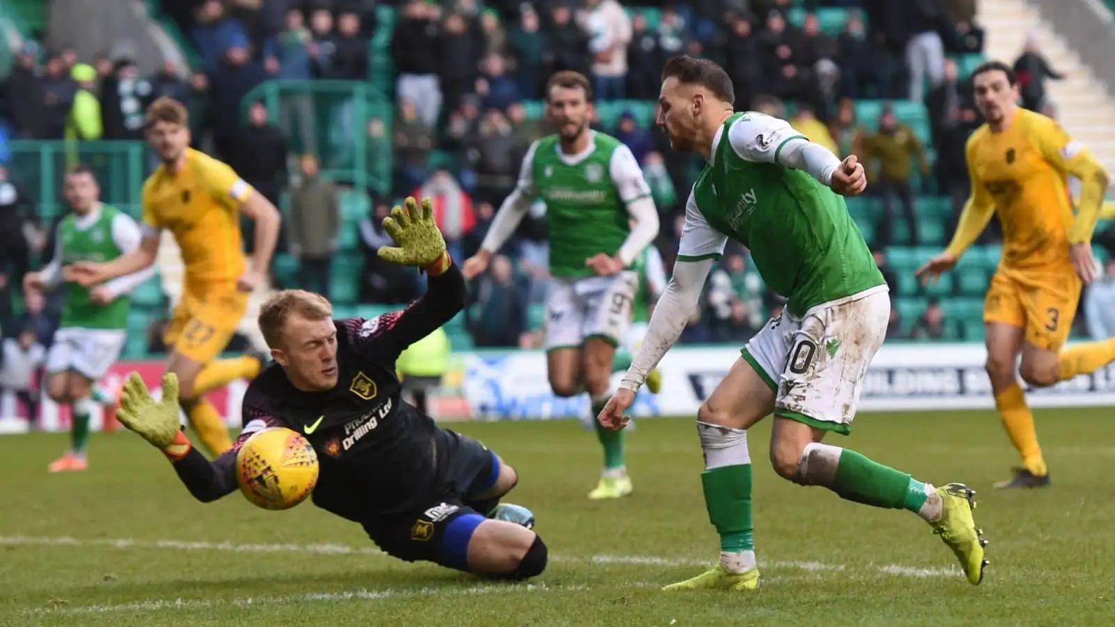 Robby McCrorie, Martin Boyle Hibernian v Livingston February 2020