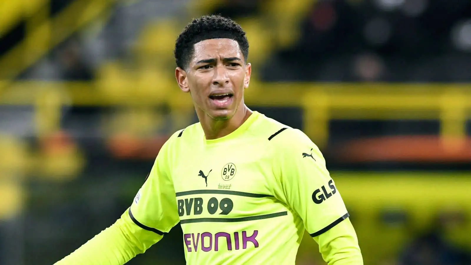 Jude Bellingham, Borussia Dortmund midfielder, during UEFA Europe League, Signal Iduna Park, Borussia Dortmund vs Glasgow Rangers