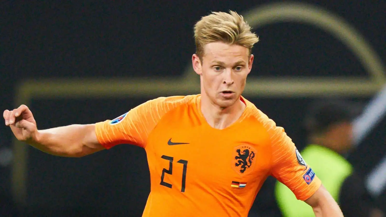 Frenkie de Jong, Holland midfielder, during Nations League win over Germany