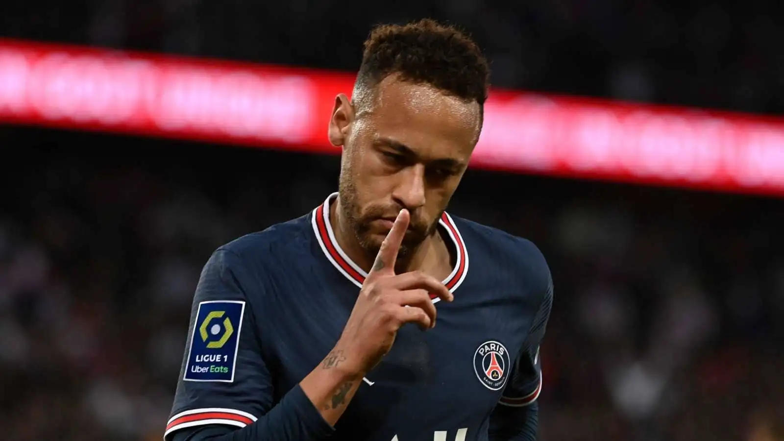 Neymar during a Paris Saint-Germain match