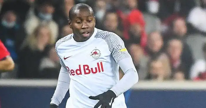 Mohamed Camara of RB Salzburg during the UEFA Champions League, Group G football match between Lille LOSC and FC Salzburg on November 23, 2021 at Pierre Mauroy stadium in Villeneuve-d'Ascq near Lille