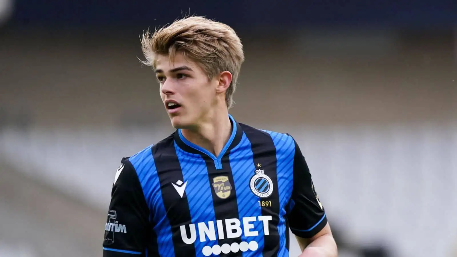 Charles De Ketelaere of Club Brugge during the jupiler pro league match between Club Brugge and KRC Genk at Jan Breydelstadion