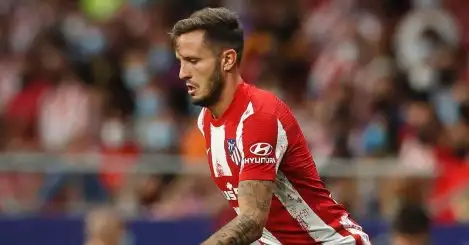 Saul Niguez playing for Atletico Madrid