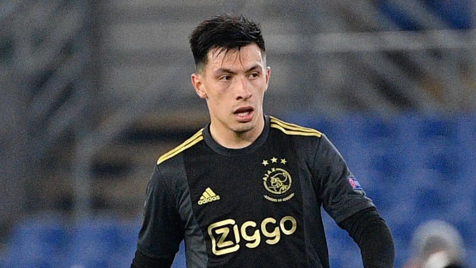 Lisandro Martinez of AFC Ajax in action during the UEFA Europa League Quarter Finals football match between A.S. Roma and AFC Ajax at the Stadio Olimpico