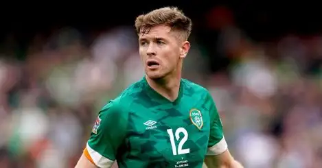 Nathan Collins playing for Republic of Ireland