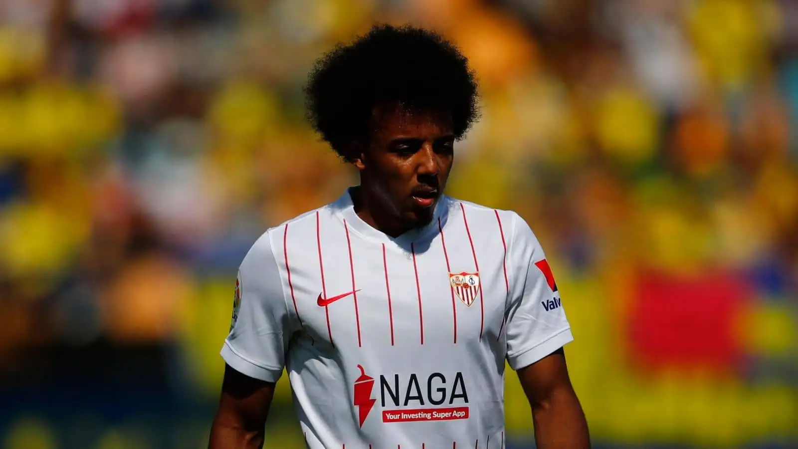 Jules Kounde, Sevilla defender at Estadio La Ceramica, Vila Real, Spain; La Liga football, Villarreal CF versus Sevilla FC