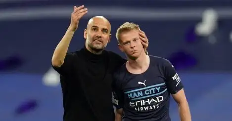 Guardiola namechecks Arsenal with Zinchenko deal close, as Man City strike partial agreement with replacement