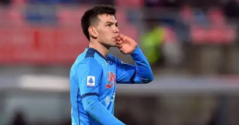 West Ham begin discussions with Napoli to sign Jesse Lingard alternative Hirving Lozano – report