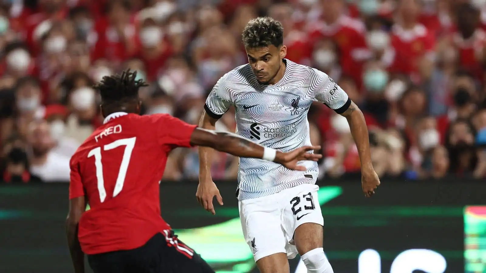 Luis Diaz, Fred Man Utd v Liverpool July 2022