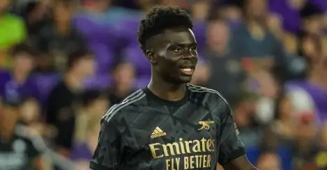 Former England star names Premier League side Bukayo Saka should join as Arsenal exit mooted