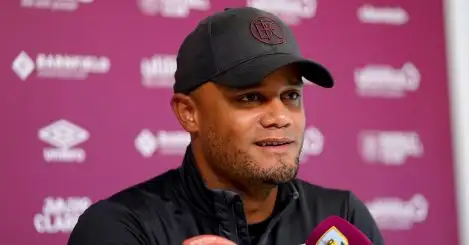 Burnley manager Vincent Kompany is planning for the future