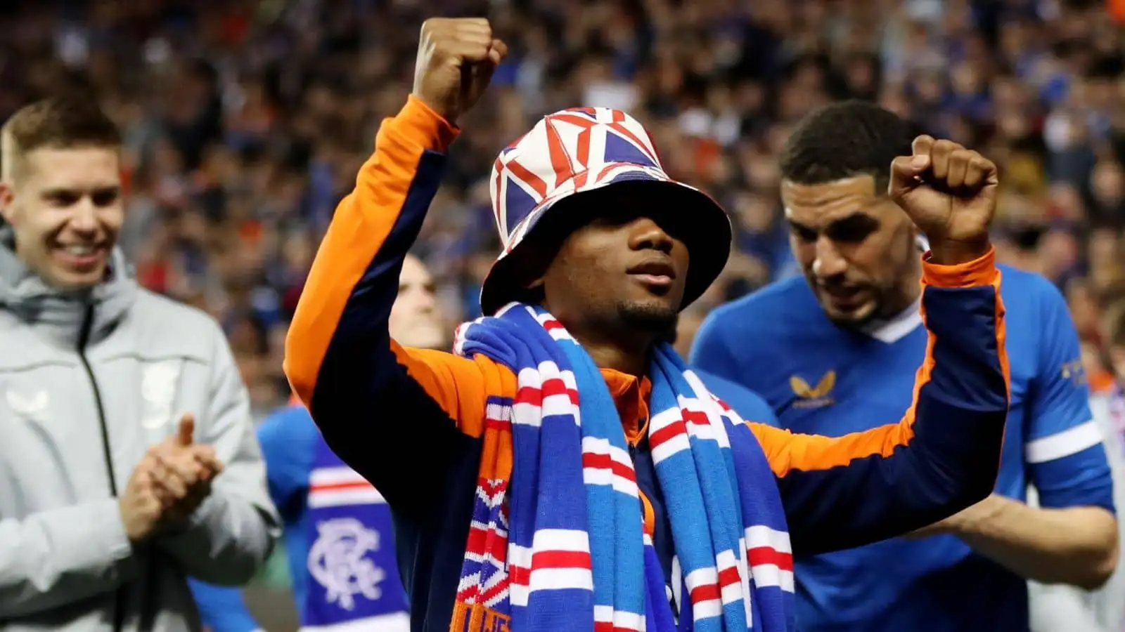 Amad Diallo of Rangers during Europa League - Semi Final - Second Leg - Rangers v RB Leipzig - Ibrox