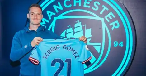 Man City make signing number four, as Sergio Gomez gets to play for ‘most outstanding manager’ Guardiola