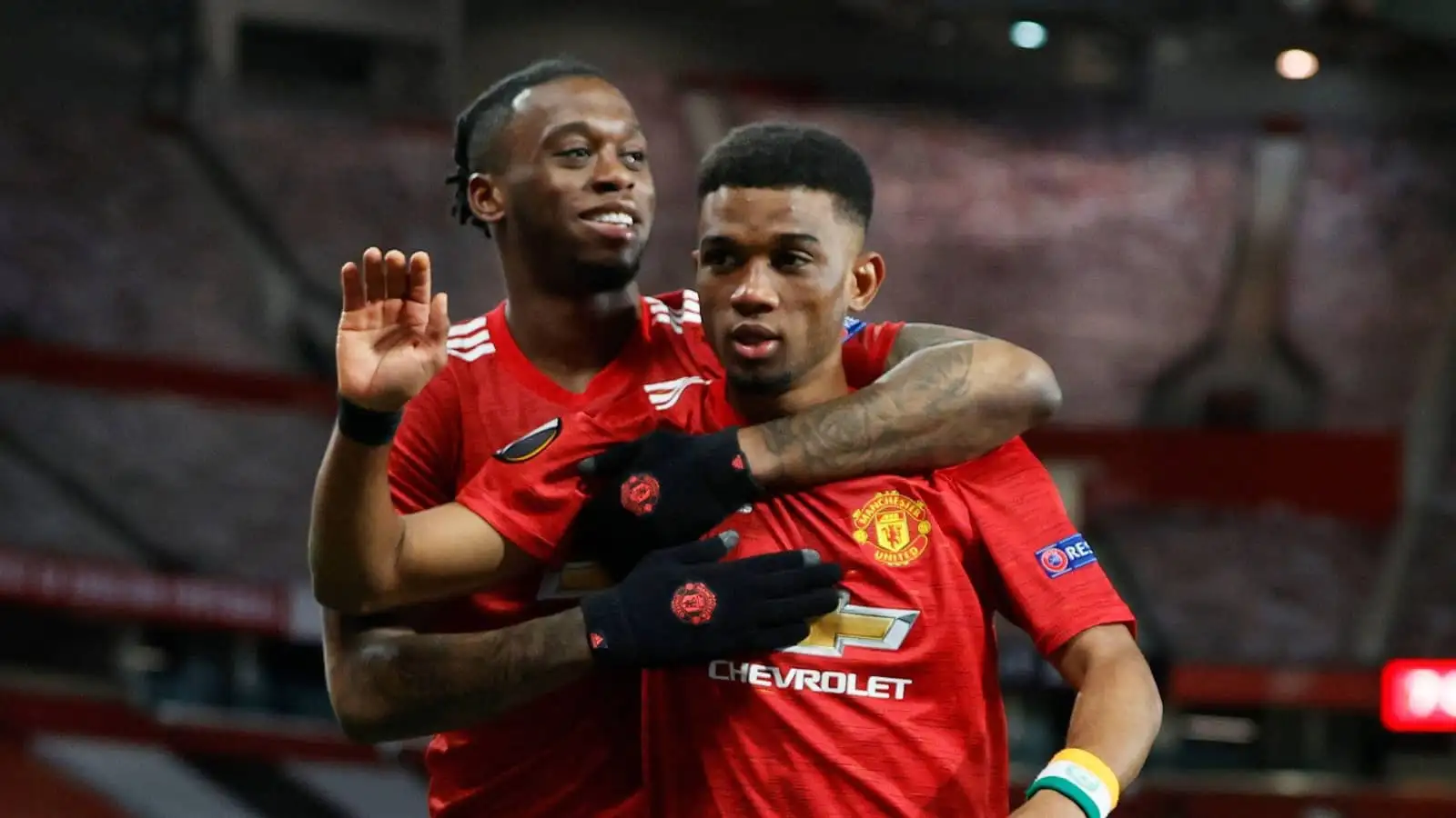 Aaron Wan-Bissaka and Amad Diallo