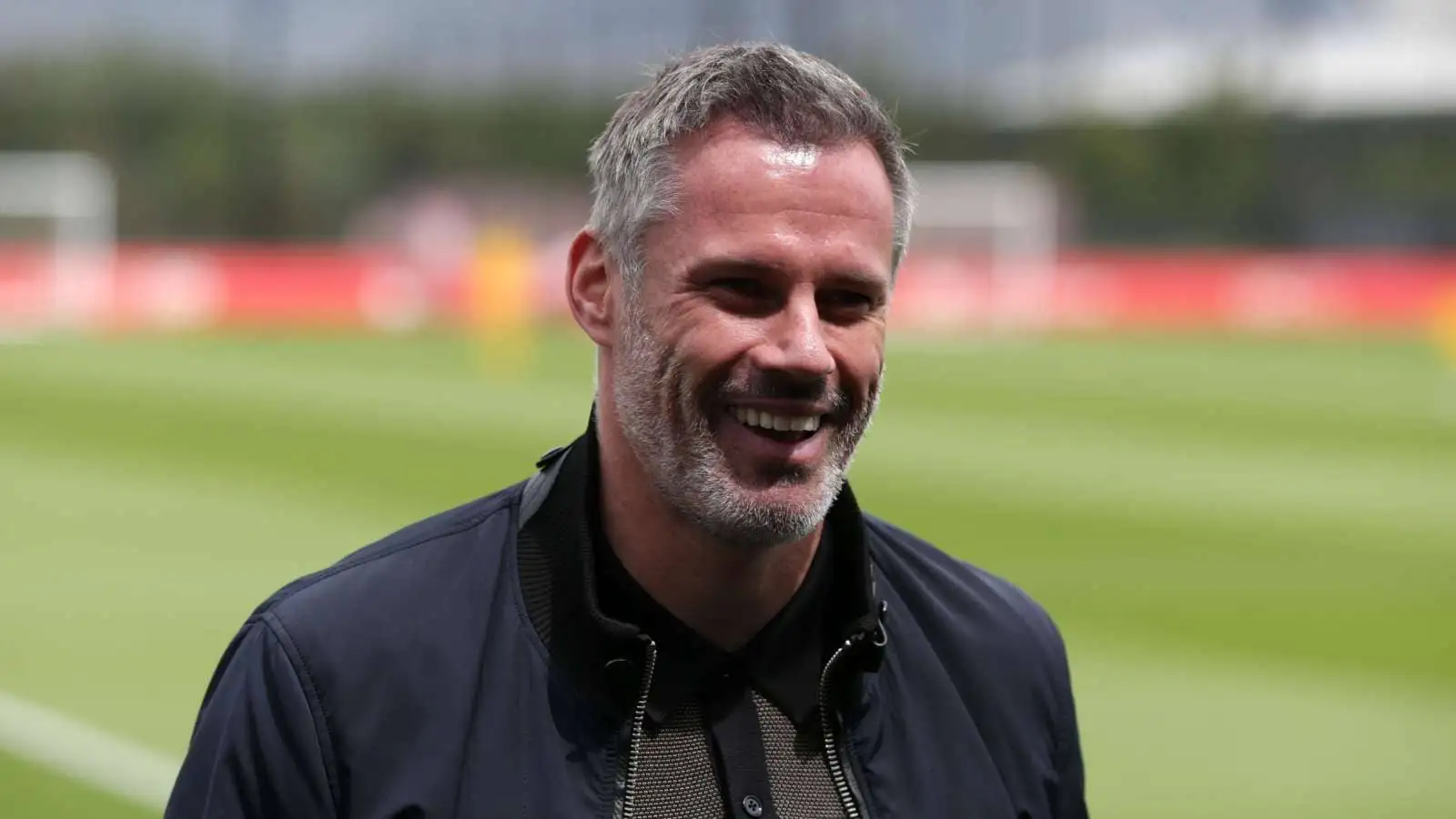 Jamie Carragher at Liverpool's AXA Training Centre