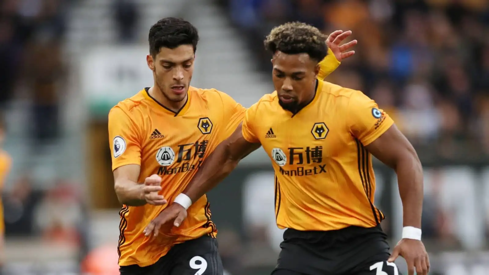 Raul Jimenez and Adama Traore