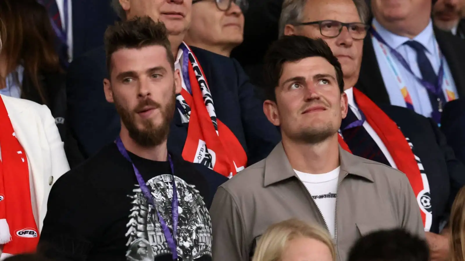 Man Utd pair David de Gea and Harry Maguire