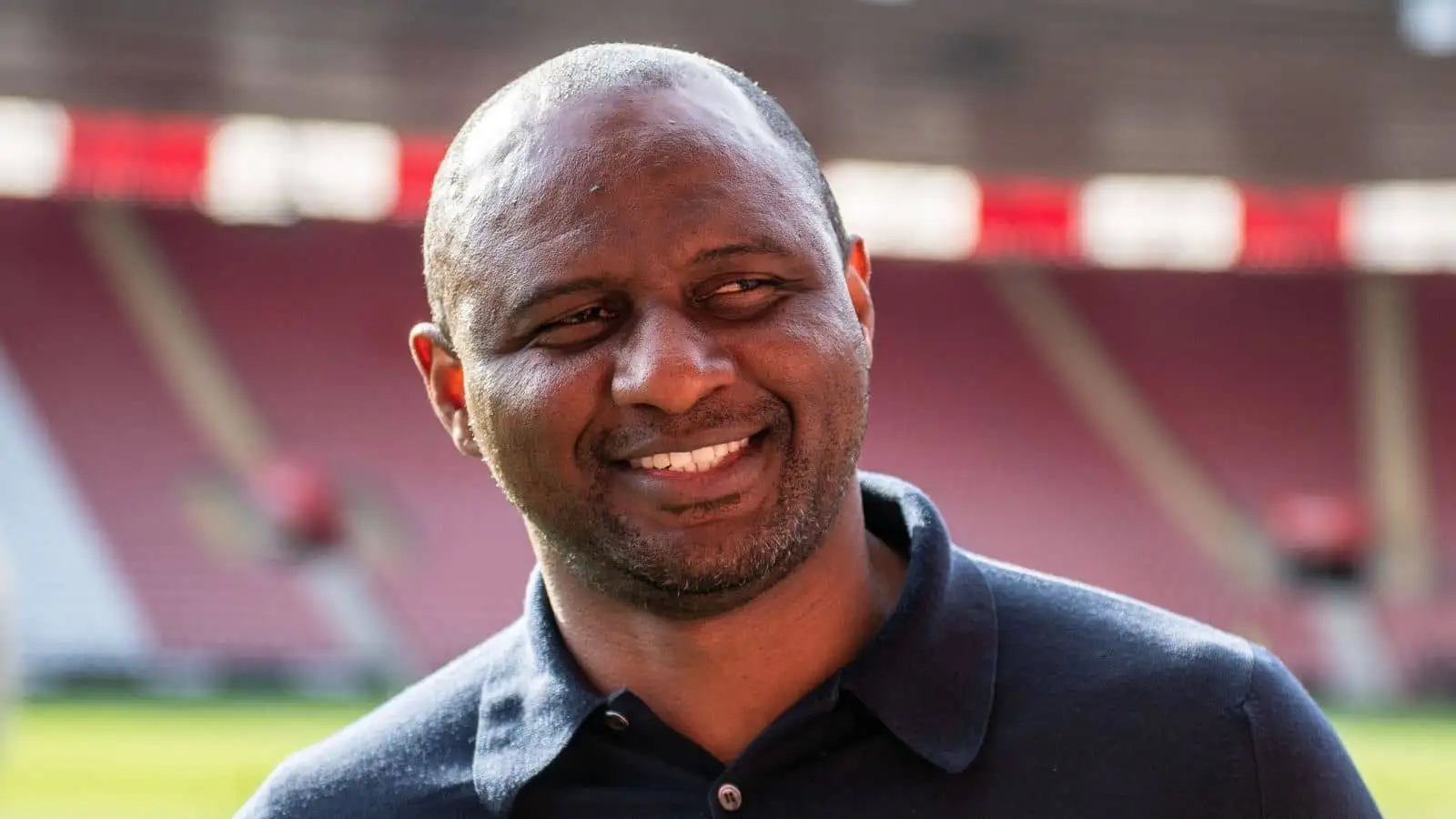 Patrick Vieira of Crystal Palace smile during the Premier League match between Southampton and Crystal Palace at St Mary's Stadium