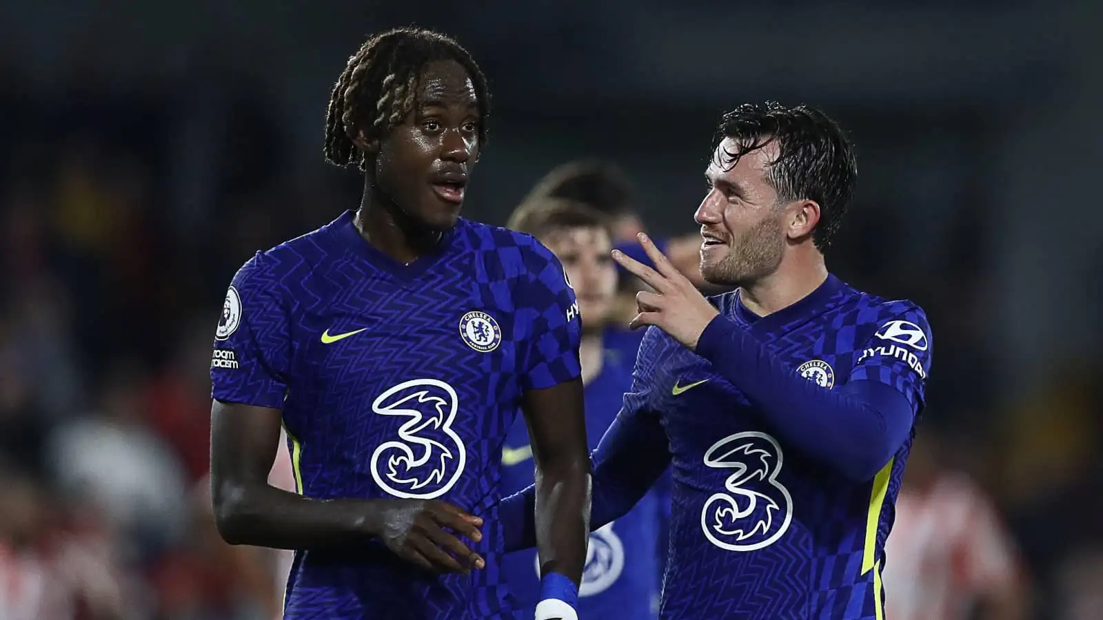 Ben Chilwell speaks with Trevoh Chalobah