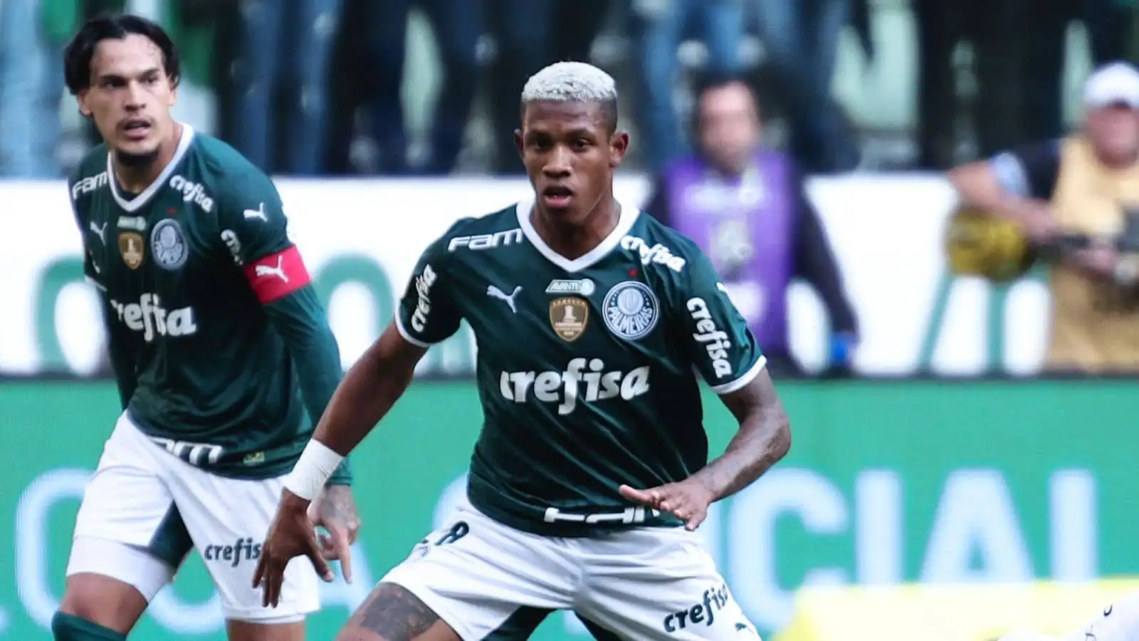 Danilo, Palmeiras player, during a match against Flamengo at the Arena Allianz Parque stadium for the Brazilian championship A