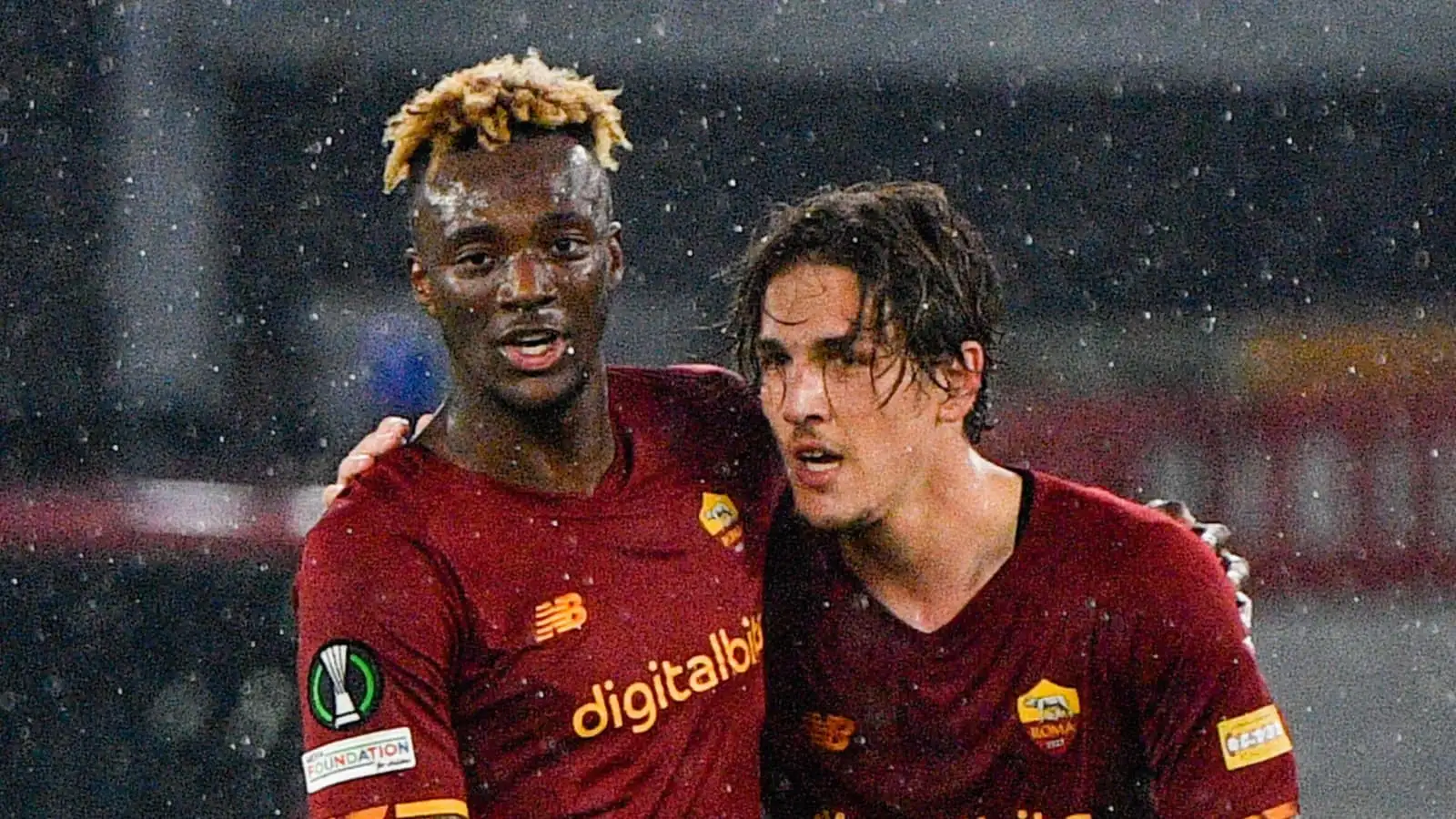 Roma attackers Tammy Abraham and Nicolo Zaniolo