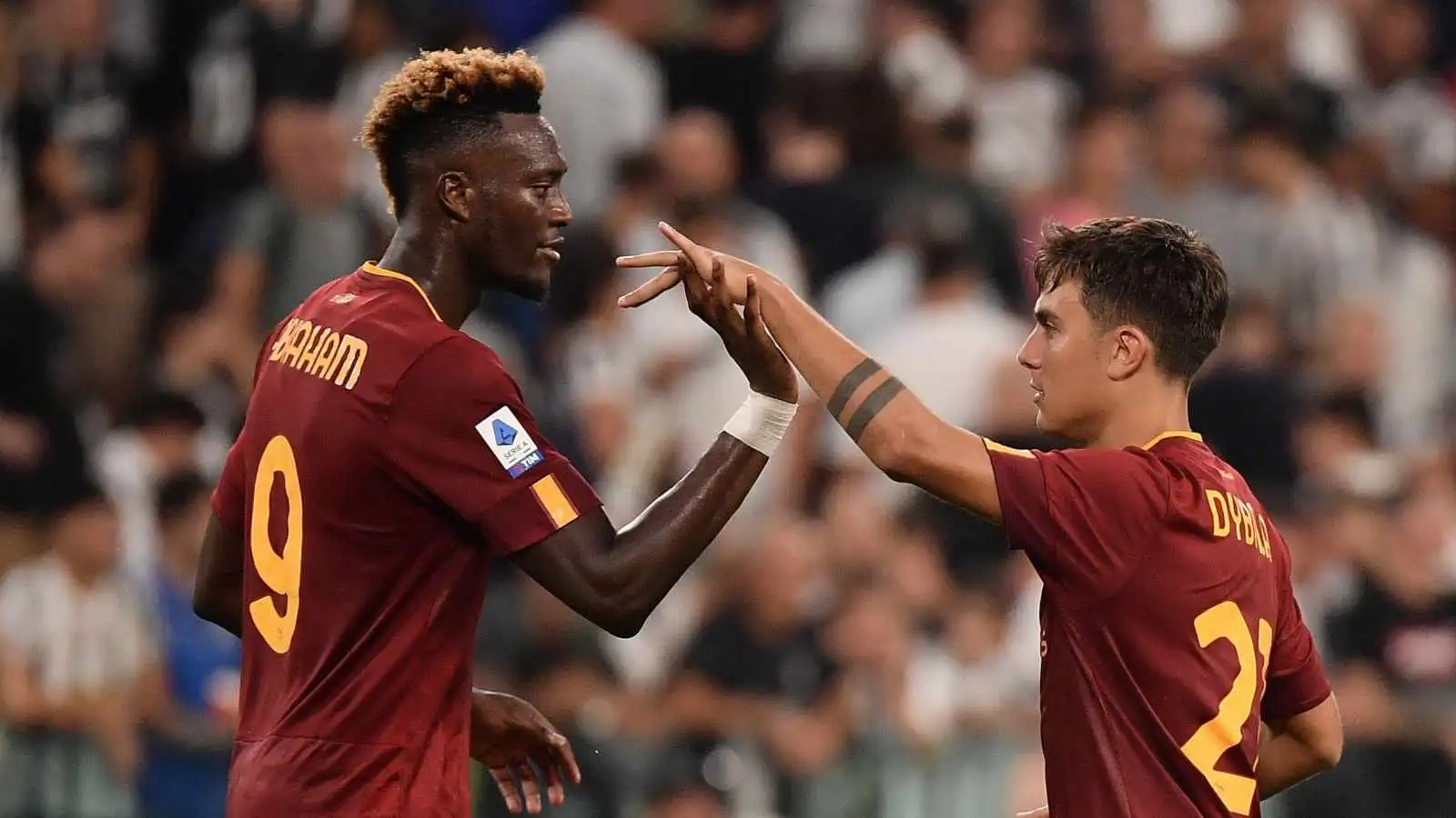 Tammy Abraham and Paulo Dybala