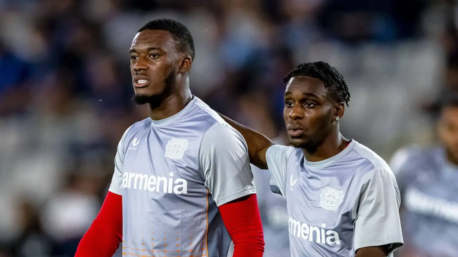 Chelsea loanee Callum Hudson-Odoi at Bayer Leverkusen with Jeremie Frimpong