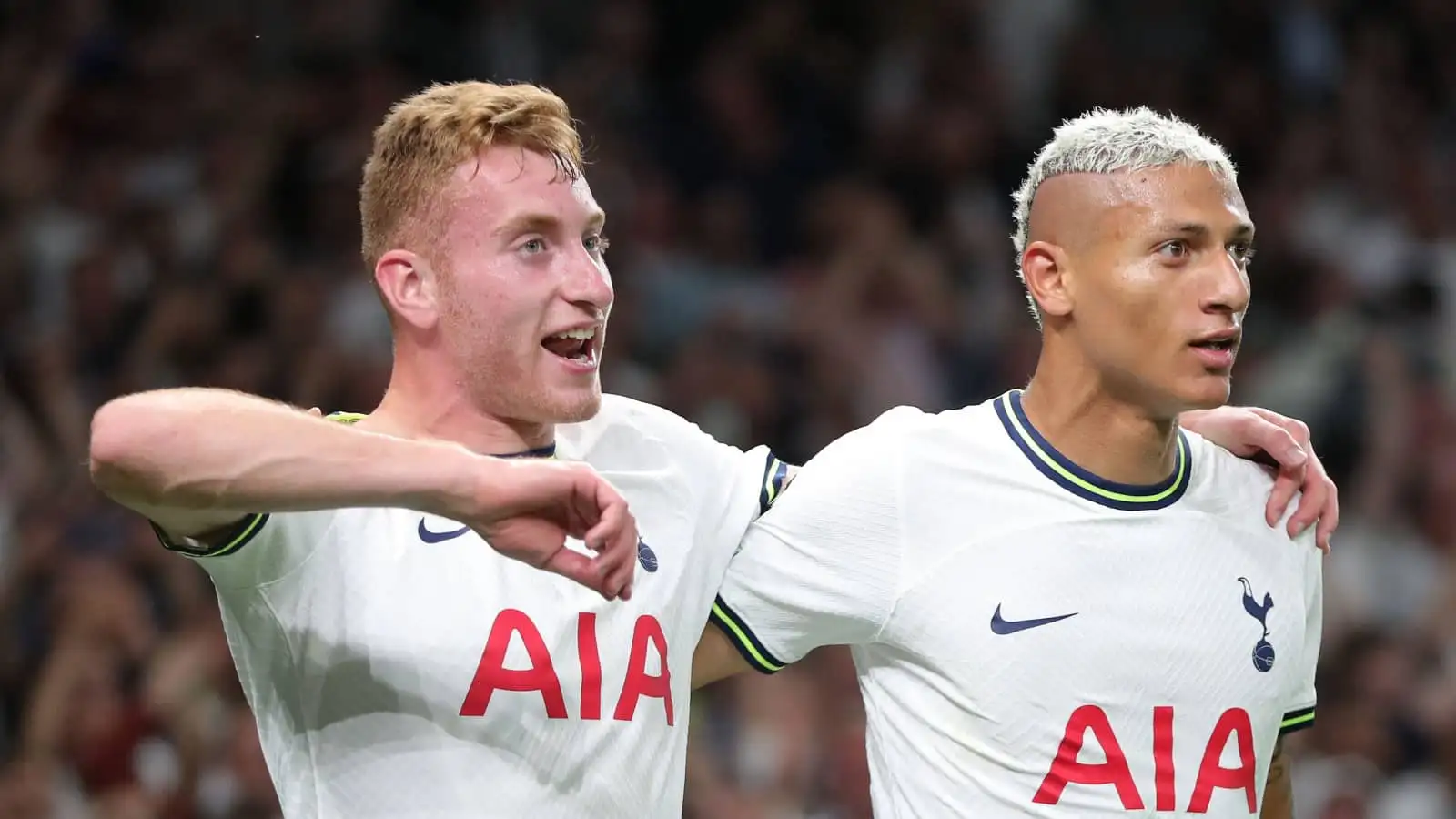 Tottenham forwards Dejan Kulusevski and Richarlison