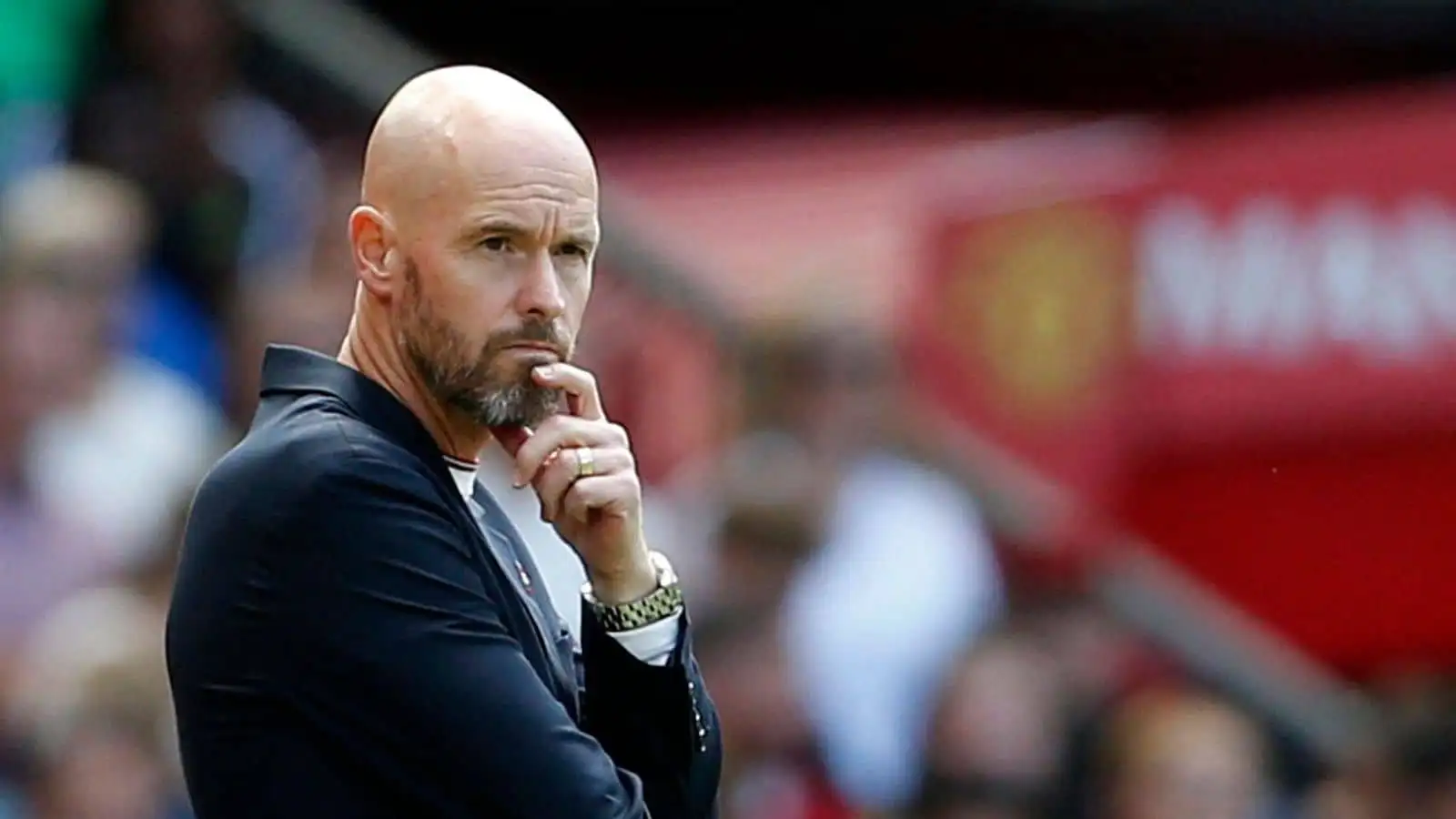 Erik ten Hag, Man Utd manager, during pre-season friendly - Manchester United v Rayo Vallecano - Old Trafford